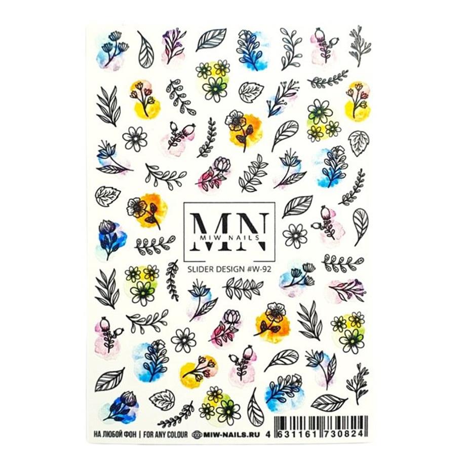 Nail Art Slider Stiker – Astroloji Sembolleri W92