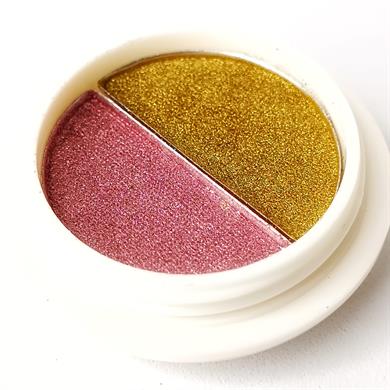 Çift renkli krom tırnak tozu - ayna efekti Renk № 07