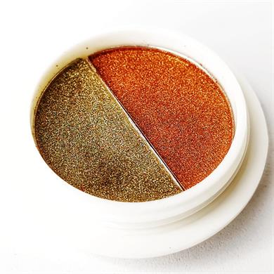 Çift renkli krom tırnak tozu - ayna efekti Renk № 01 