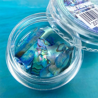 Doğal Deniz Kabuğu Mavi 1 gr - Deniz Esintili Nail Art Tırnak Süsü