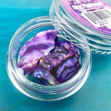 Doğal Deniz Kabuğu Mor 1 gr - Işıltılı Nail Art Tırnak Süsü