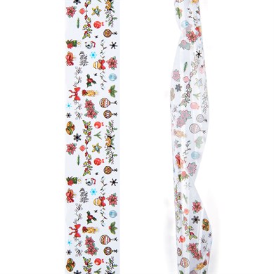 Karışık Yılbaşı Desenli Tırnak Süsleme Folyosu 1 Metre