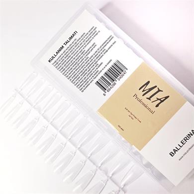 Şeffaf Balerina Gel Tips 504 Adet - Modern Protez Tırnak Uygulama Tipsi