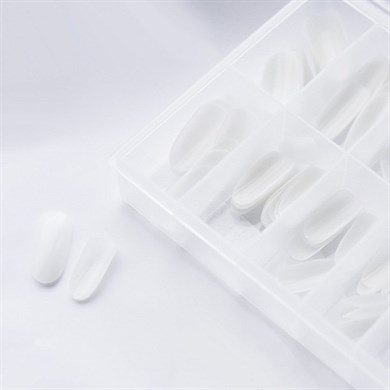 Süt Beyazı Oval Gel Tips 120 Adet - Doğal Görünümlü Protez Tırnak Tipsi