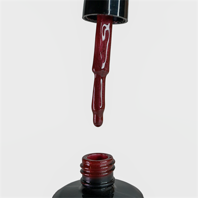 Glamour by Mia 237 Simli Bordo Kalıcı Oje 15 ml – HEMA Free – TPO Free