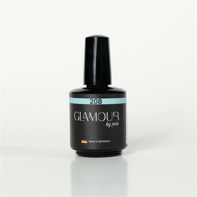 Glamour by Mia 208 Açık Mavi Kalıcı Oje 15 ml – HEMA Free – TPO Free
