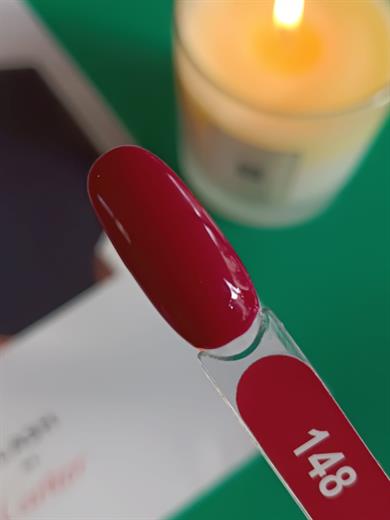 Glamour by Mia 148 Koyu Kırmızı Kalıcı Oje 15 ml – HEMA Free – TPO Free