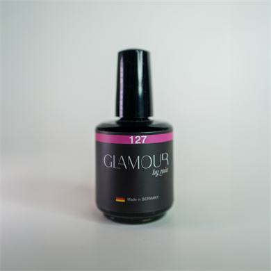 Glamour by Mia 127 Simli Pembe Rengi Kalıcı Oje 15 ml – HEMA Free – TPO Free