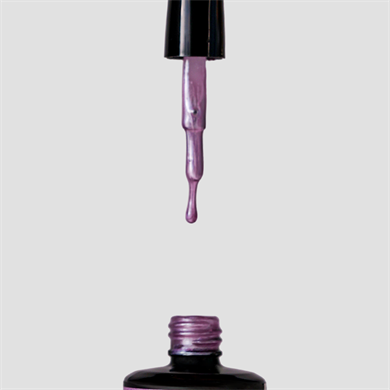 Glamour by Mia 129 Sedefli Lila Rengi Kalıcı Oje 15 ml – HEMA Free – TPO Free