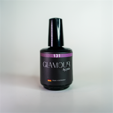 Glamour by Mia 131 Simli Bordo Rengi Kalıcı Oje 15 ml – HEMA Free – TPO Free
