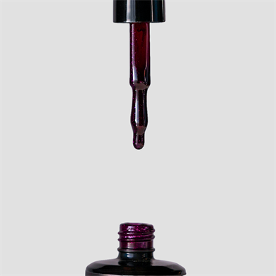 Glamour by Mia 131 Simli Bordo Rengi Kalıcı Oje 15 ml – HEMA Free – TPO Free