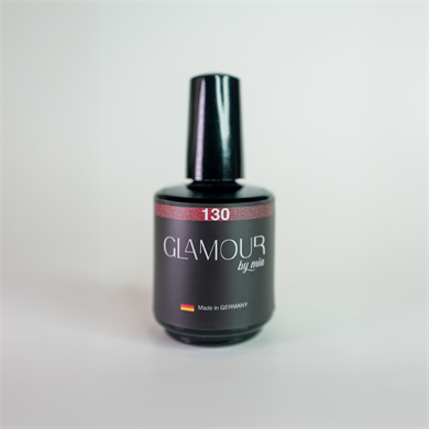 Glamour by Mia 130 Simli Kırmızı Rengi Kalıcı Oje 15 ml – HEMA Free – TPO Free