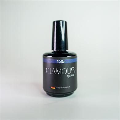 Glamour by Mia 135 Simli Lacivert Rengi Kalıcı Oje 15 ml – HEMA Free – TPO Free