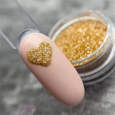 Glitter Tozu MELANJ ML1 5 gr - Bej Zeminli Işıltılı Nail Art Simi