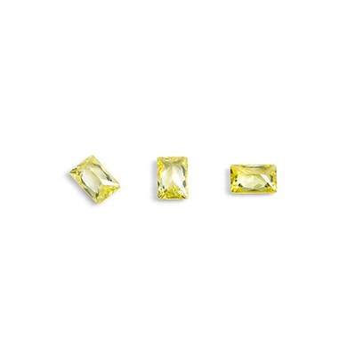 Hacimsel Kristal N1 Sarı Baget 10lu Paket - 3D Parlak Sarı Nail Art Taşı