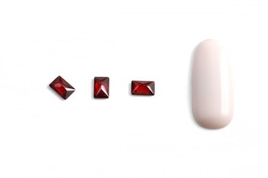 Hacimsel Kristal N1 Yakut Baget 10lu Paket - 3D Kırmızı Lüks Nail Art Taşı