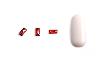 Hacimsel Kristal N2 Kırmızı Baget 10lu Paket - 3D Lüks Nail Art Taşı