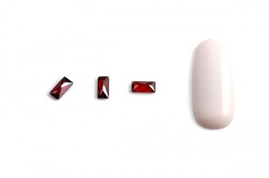 Hacimsel Kristal N2 Yakut Baget 10lu Paket - 3D Kırmızı Nail Art Taşı