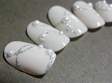 İnci Süs Pearl-03 Ivory - 3D İnci Nail Art Tırnak Süsü