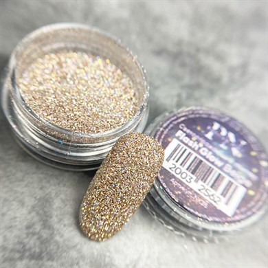 Flash Glow Işığı Yansıtan Pigment Beige 5 gr - Işıltılı Bej Nail Art Tozu