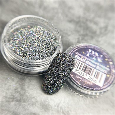 Flash Glow Işığı Yansıtan Pigment Black 5 gr - Siyah Işıltılı Nail Art Tozu