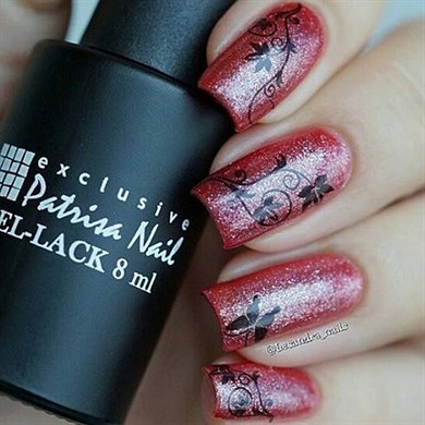 Patrisa Nail Simli Koyu Pembe Kalıcı Oje №355 – TPO Free – 8 ml