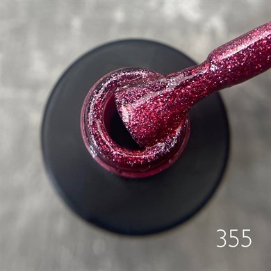 Patrisa Nail Simli Koyu Pembe Kalıcı Oje №355 – TPO Free – 8 ml