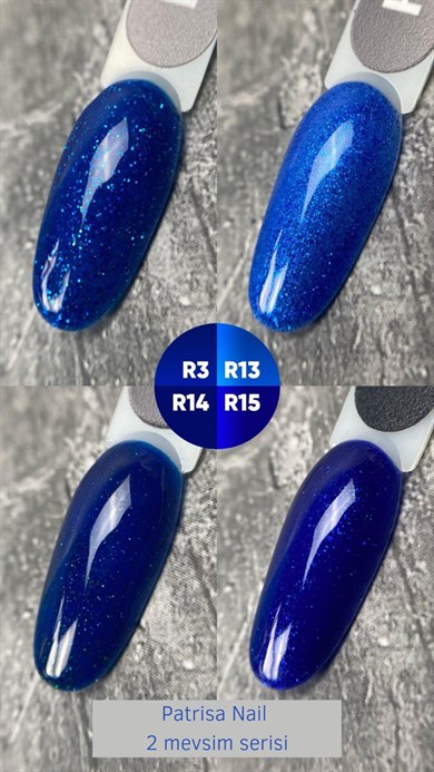 Patrisa Nail Simli Mavisi Kalıcı Oje №R13 – TPO Free – 8 ml