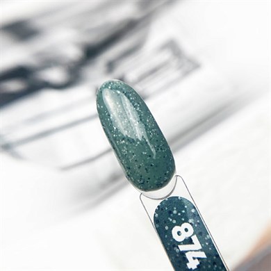 Patrisa Nail Tozlu Zümrüt Yeşili Kalıcı Oje №874 – TPO Free – 8 ml