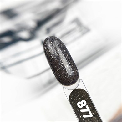 Patrisa Nail Gümüş Simli Islak Asfalt Kalıcı Oje №877 – TPO Free – 8 ml