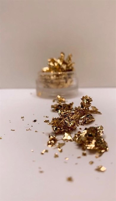 Nail Art Altın Varak Pul - Gold Leaf Tırnak Süsleme Folyosu