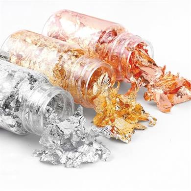 Kırık Folyo Potal Bakır - Bakır Efektli Nail Art Tırnak Süsleme Folyosu