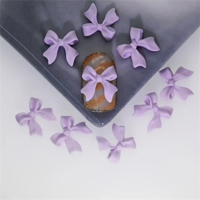 Charm Fiyonk Lilac 10lu – 3D Nail Art Metal Süsü