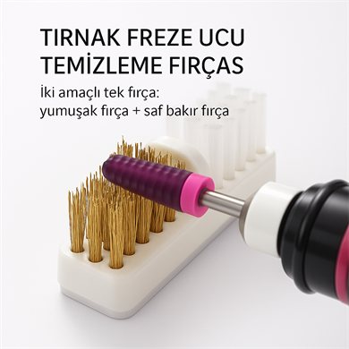 Freze Temizleme Fırçası – Profesyonel Manikür Ustaları İçin Pratik Yardımcı