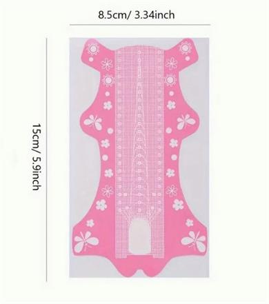 Ekstra Uzun Alt form şablonlar 10 adet - 15*8.5cm