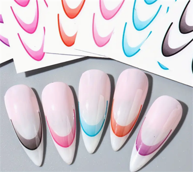 Nail Art Metal Folyo Stiker – Metal Folyo Geometrik STZ-CS306