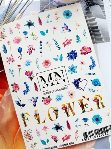 Nail Art Slider Stiker – Boho Mandala W67