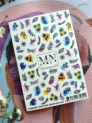 Nail Art Slider Stiker – Astroloji Sembolleri W92