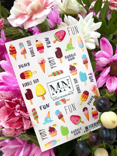 Nail Art Slider Stiker – Bahar Çiçekleri W08