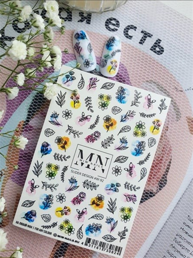 Nail Art Slider Stiker – Astroloji Sembolleri W92