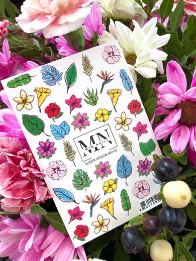 Nail Art Slider Stiker – Papatya Tarlası W05