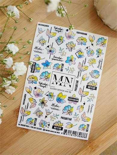 Nail Art Slider Stiker – Kadın Figürleri W98