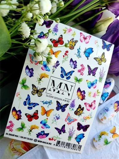Nail Art Slider Stiker – Ay Evreleri W93