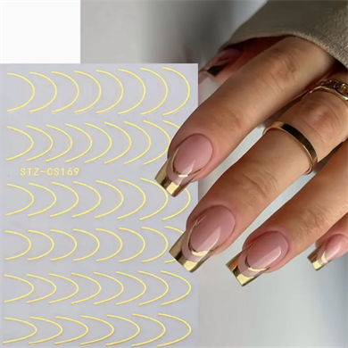 Nail Art Metal Folyo Stiker – Metal Folyo Altın STZ-CS1692