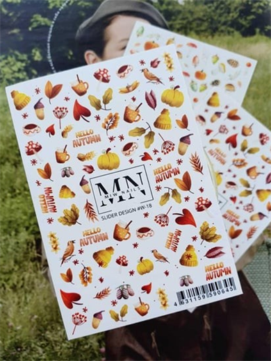 Nail Art Slider Stiker – Minimal Üçgenler W18