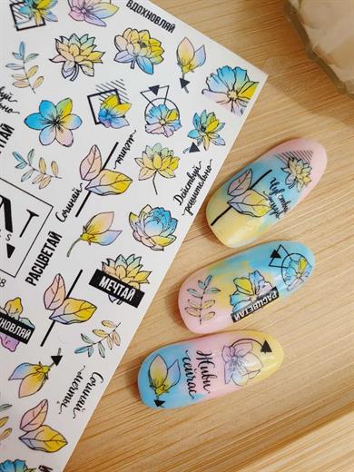 Nail Art Slider Stiker – Kadın Figürleri W98