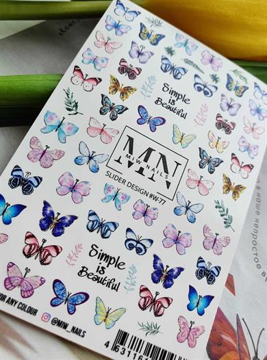 Nail Art Slider Stiker – Limon Dilim W77