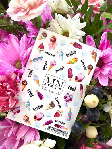 Nail Art Slider Stiker – Vahşi Çiçekler W09