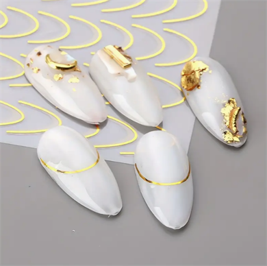 Nail Art Metal Folyo Stiker – Metal Folyo Altın STZ-CS1692