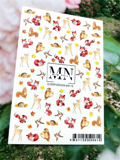 Nail Art Slider Stiker – Geometrik Mermer W15